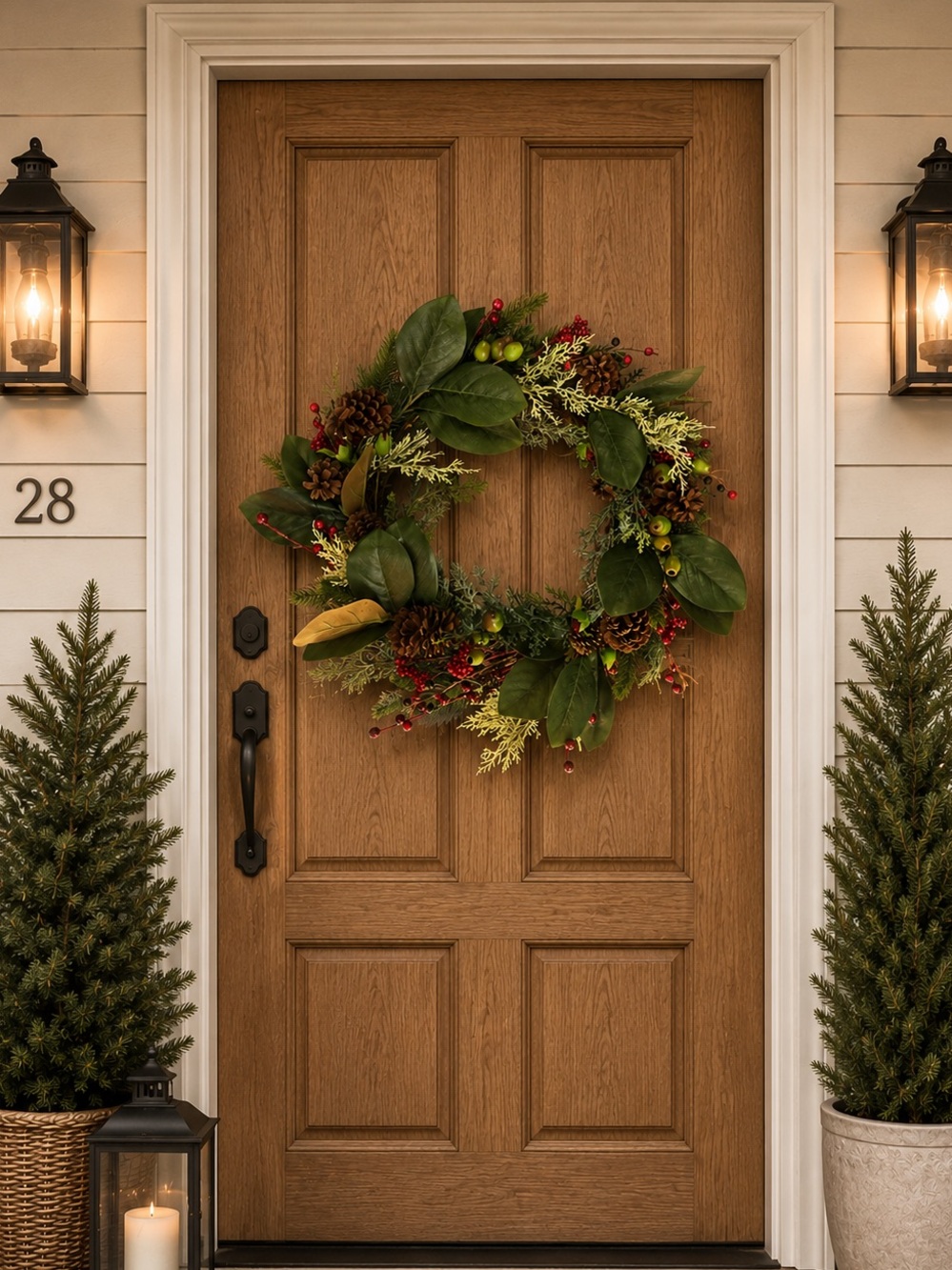 Pottery barn rustic harvest Christmas wreath